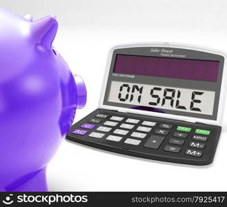 On Sale Calculator Showing Price Cut And Savings