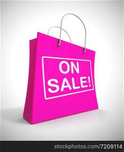 On sale discounts and deals showing reductions and reduced prices. A mark down and low-cost shopping - 3d illustration