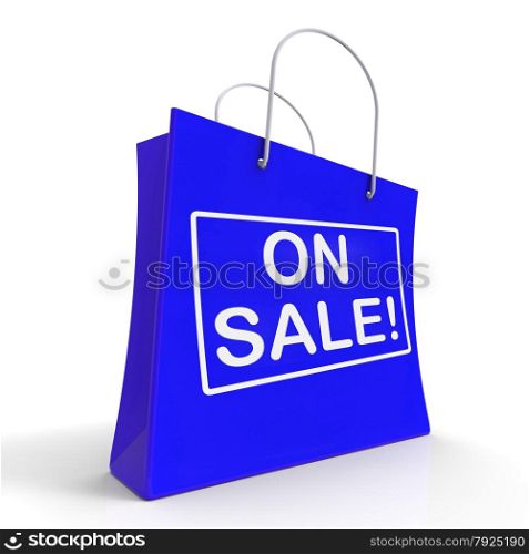 On Sale Shopping Bags Showing Bargains Savings