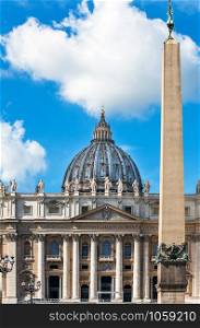 On St. Peter?s Square at St. Peter?s Basilica in the Vatican City in Rome