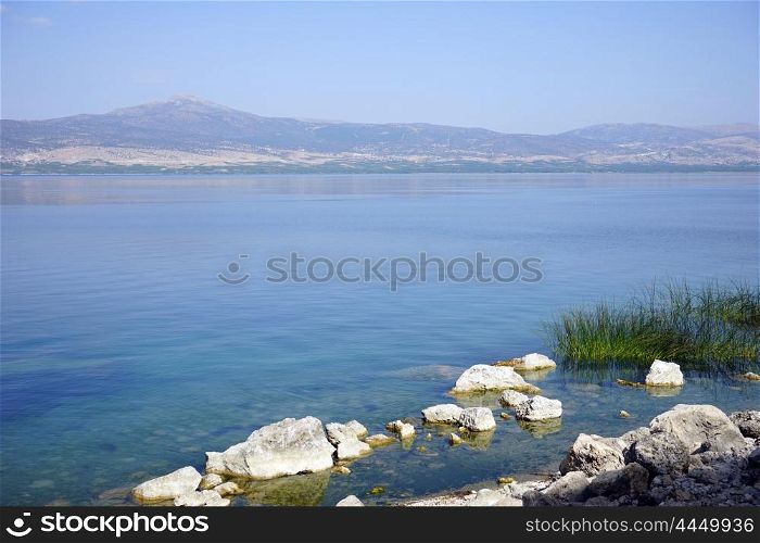 On the bank of Egirdir lake, Turkey