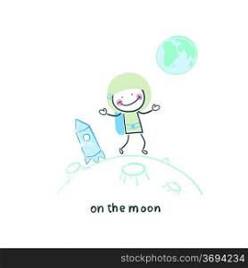 on the moon