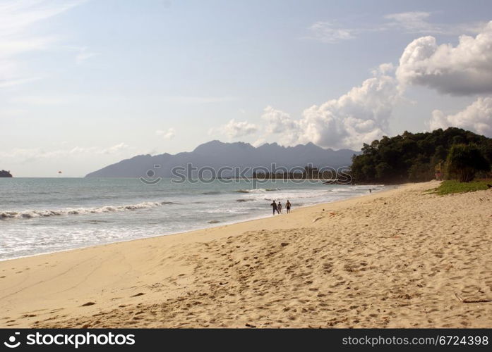 On the sand beach, Langkawi, Malaysia