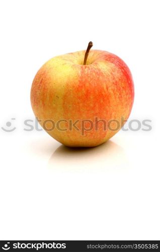 one apple isolated on white background