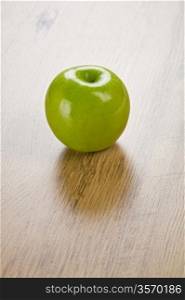 one green apple