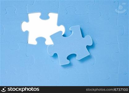 One last piece of blue puzzle background