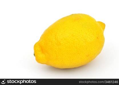 one lemon isolated on white