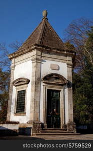 One of 14 Stations of Bom Jesus do Monte Sanctuary , Braga, Minho, Portugal