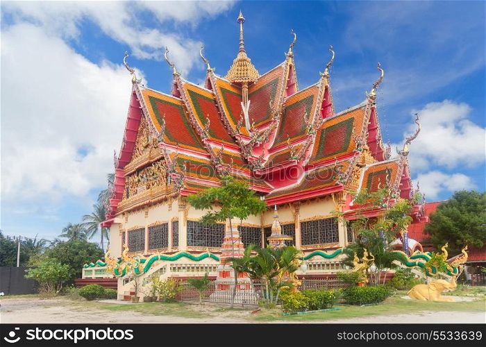One of buildings of Wat Plai Laem - buddhist temple on Koh Samui, Thailand&#xA;