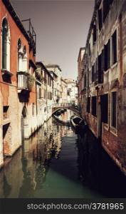 One of canals in Venice.