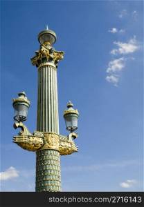 One of the beautiful lamps of the Concorde Square