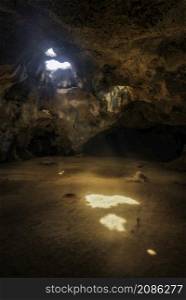 One of the chambers in the Guadirikiri Cave in Arikok National Park along the northern coast of Aruba.