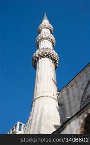 One of the minarets of the Blue Mosque - Istanbul