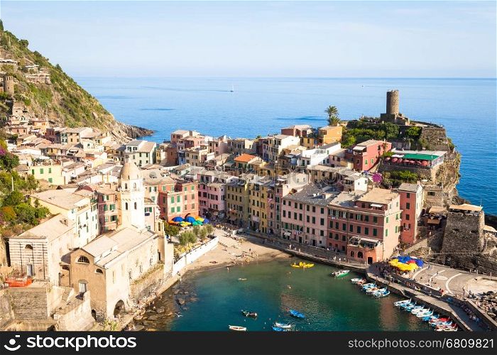 One of the most beautiful panorama in Cinque Terre, Italy