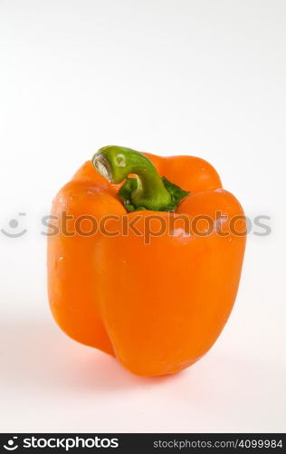 one orange bell pepper