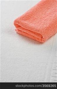 one pink towel