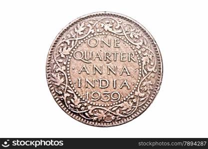 One quarter anna of 1939 george v king, Antique Indian Coin