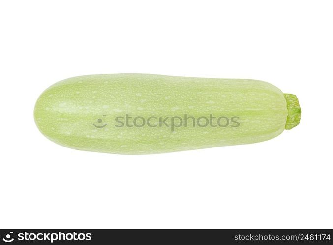 One zucchini courgette isolated on a white background.. One zucchini courgette isolated on white background.