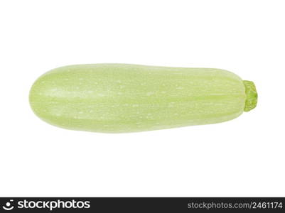 One zucchini courgette isolated on a white background.. One zucchini courgette isolated on white background.