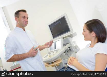 ongoing to have an ultrasound