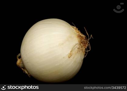 onion pile isolated on black