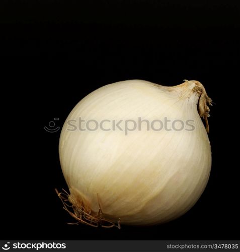 onion pile isolated on black