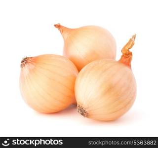 Onion vegetable bulbs on white background cutout