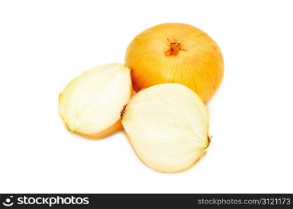 onions isolated on a white background