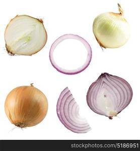 onions isolated on white background. onions isolated on white