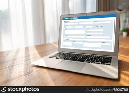 Online application form for modish registration on the internet website. Online application form for modish registration