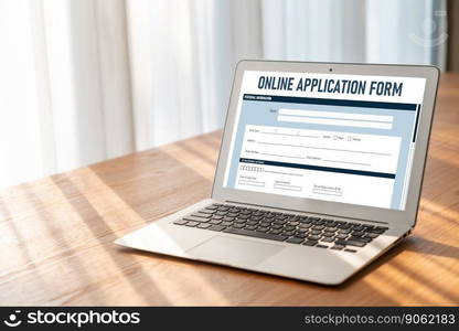 Online application form for modish registration on the internet website. Online application form for modish registration