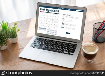 Online applointment booking calendar for modish regristration on the internet website. Online applointment booking calendar for modish regristration