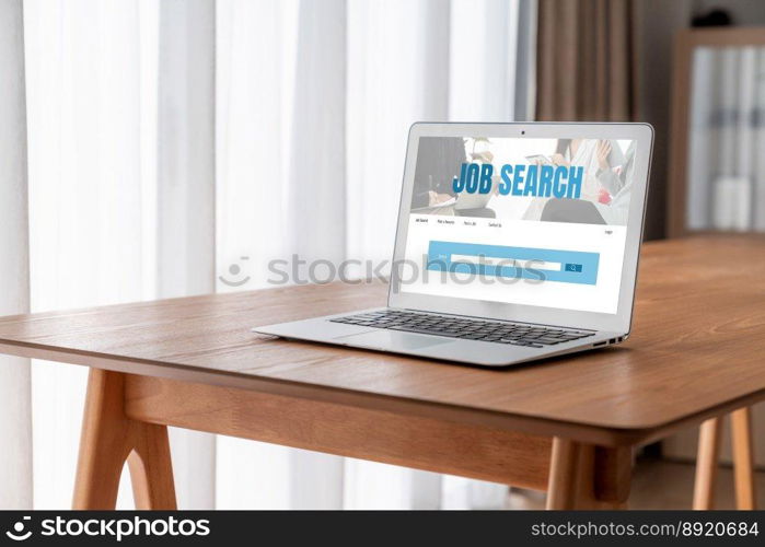 Online job search on modish website for worker to search for job opportunities on the recruitment internet network. Online job search on modish website for worker to search for job opportunities