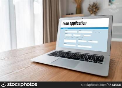 Online loan application form for modish digital information collection on the internet network. Online loan application form for modish digital information collection