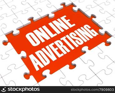 Online Marketing Showing Websites&rsquo; Advertisements And Promotions