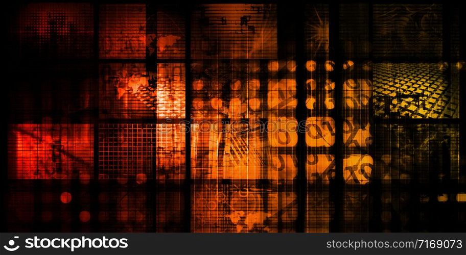 Online Privacy Security Threat Abstract Background Art. Online Privacy