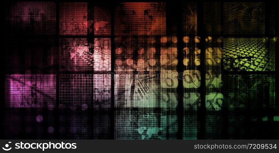 Online Privacy Security Threat Abstract Background Art. Online Privacy