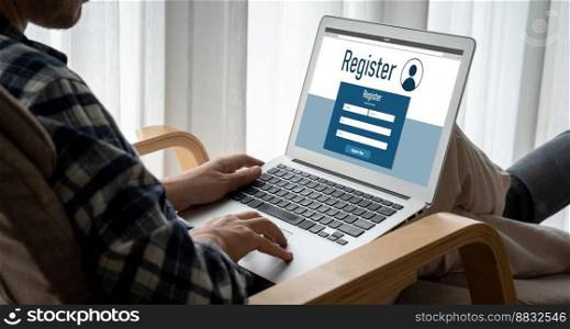 Online registration form for modish form filling on the internet website. Online registration form for modish form filling