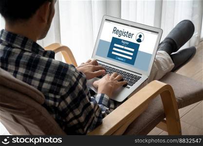 Online registration form for modish form filling on the internet website. Online registration form for modish form filling