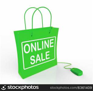 Online Sale Bag Showing Selling and Buying on the Internet