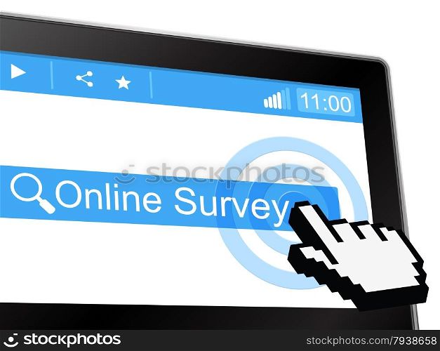 Online Survey Indicating World Wide Web And Website
