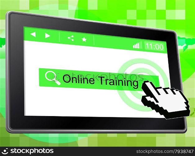 Online Training Showing World Wide Web And Website