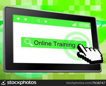 Online Training Showing World Wide Web And Website