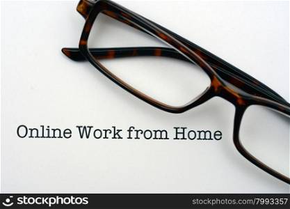 Online work from home