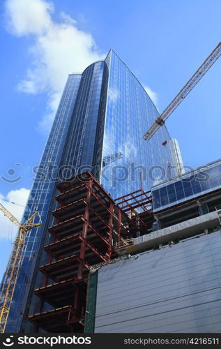 onstruction of modern skyscrapers