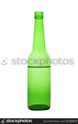 Open beer isolated on a white background