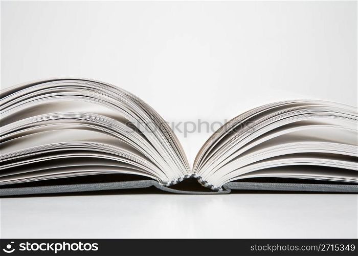 Open book in an abstract environment