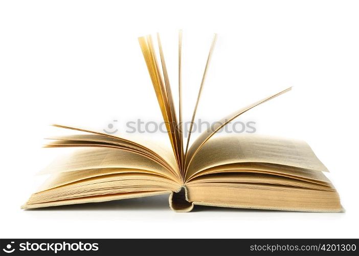 open book isolated on white