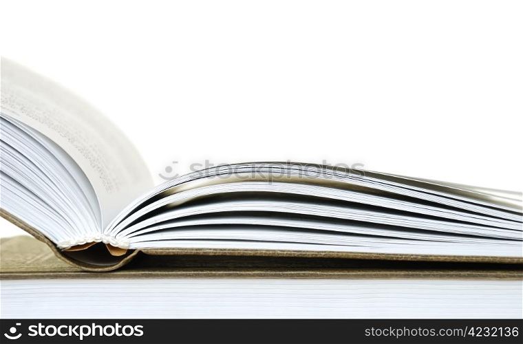 Open book isolated on white background. Open book