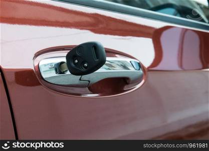 open car door with key